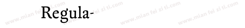 漫黑 Regula字体转换